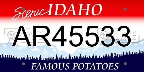 AR45533 Idaho License Plate