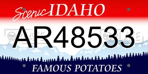 AR48533 Idaho License Plate