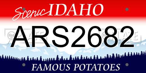ARS2682 Idaho License Plate