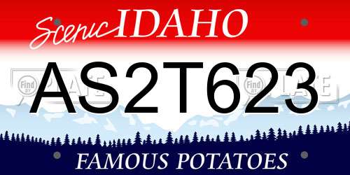 AS2T623 Idaho License Plate