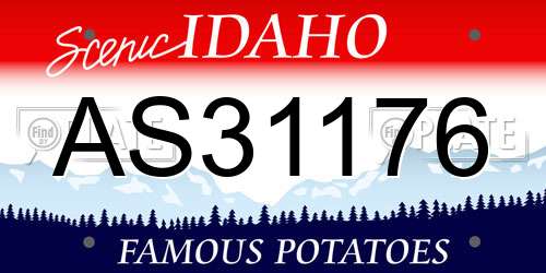 AS31176 Idaho License Plate