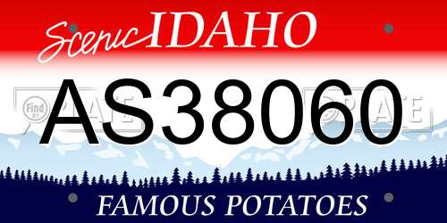 AS38060 Idaho License Plate