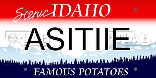 ASITIIE Idaho License Plate