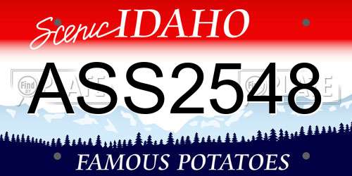 ASS2548 Idaho License Plate
