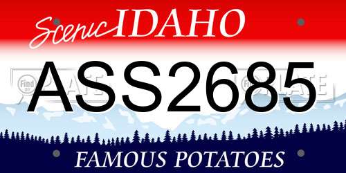 ASS2685 Idaho License Plate
