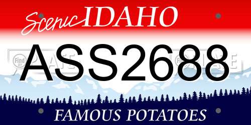 ASS2688 Idaho License Plate