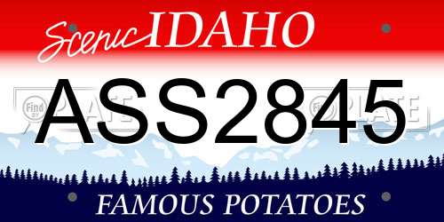 ASS2845 Idaho License Plate