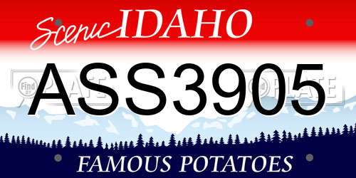 ASS3905 Idaho License Plate