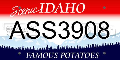 ASS3908 Idaho License Plate