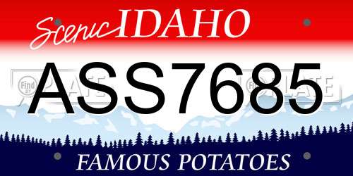ASS7685 Idaho License Plate