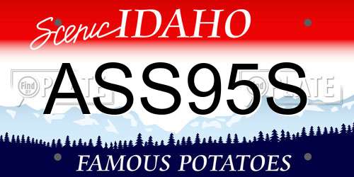 ASS95S Idaho License Plate