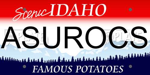 ASUROCS Idaho License Plate