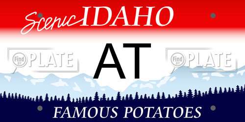 AT Idaho License Plate