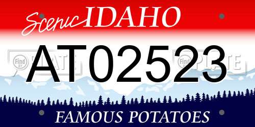 AT02523 Idaho License Plate