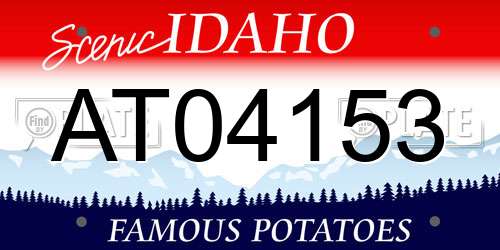 AT04153 Idaho License Plate