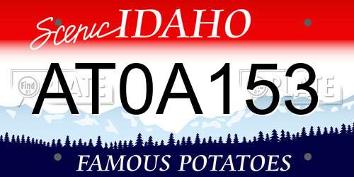 AT0A153 Idaho License Plate