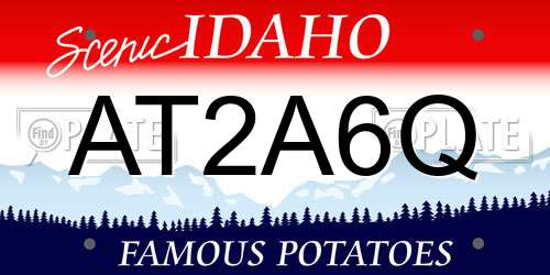 AT2A6Q Idaho License Plate