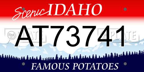 AT73741 Idaho License Plate