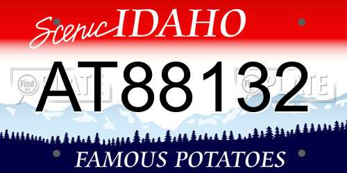 AT88132 Idaho License Plate