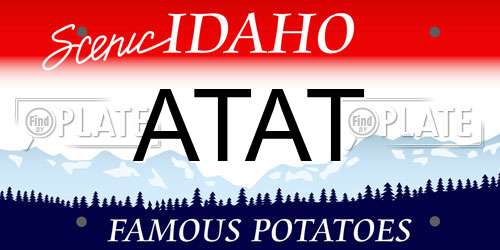 ATAT Idaho License Plate