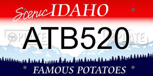 ATB520 Idaho License Plate