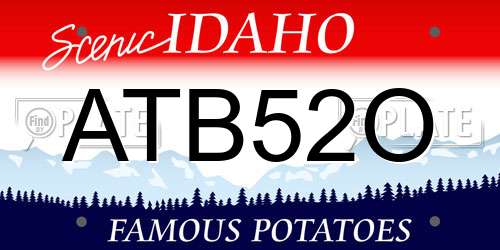 ATB52O Idaho License Plate