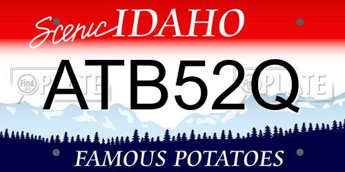 ATB52Q Idaho License Plate