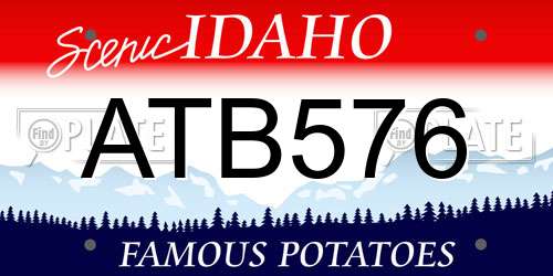 ATB576 Idaho License Plate
