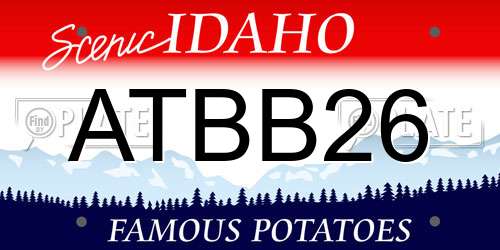 ATBB26 Idaho License Plate