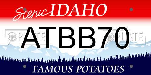 ATBB70 Idaho License Plate