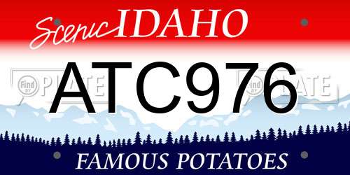 ATC976 Idaho License Plate
