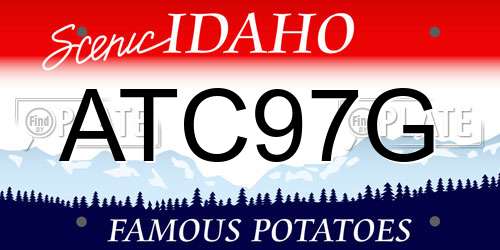 ATC97G Idaho License Plate