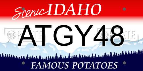 ATGY48 Idaho License Plate