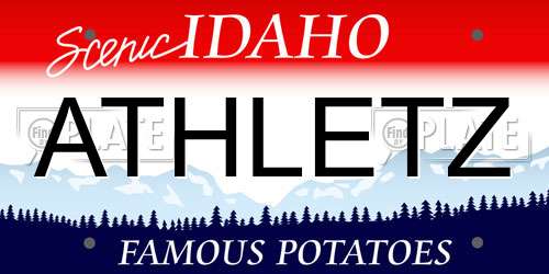 ATHLETZ Idaho License Plate
