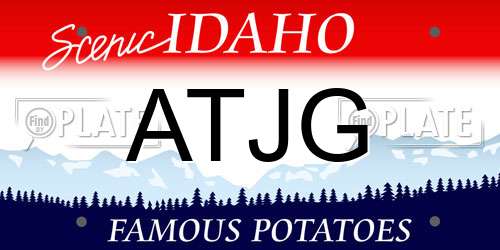 ATJG Idaho License Plate