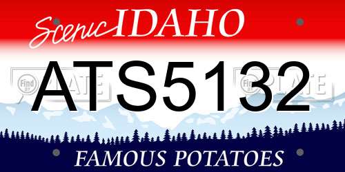ATS5132 Idaho License Plate