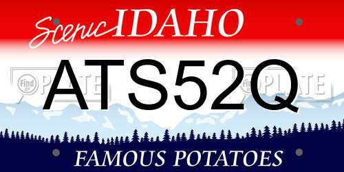 ATS52Q Idaho License Plate