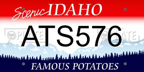 ATS576 Idaho License Plate