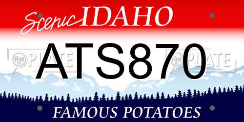 ATS870 Idaho License Plate