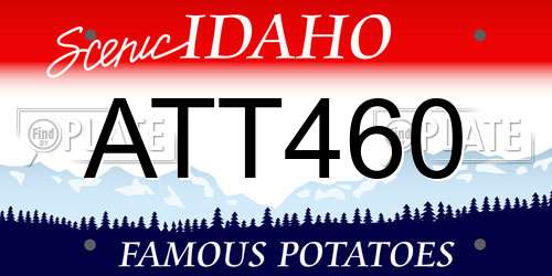 ATT460 Idaho License Plate