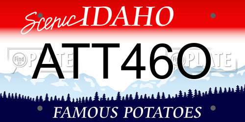 ATT46O Idaho License Plate