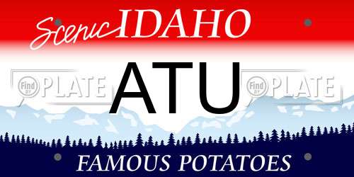 ATU Idaho License Plate