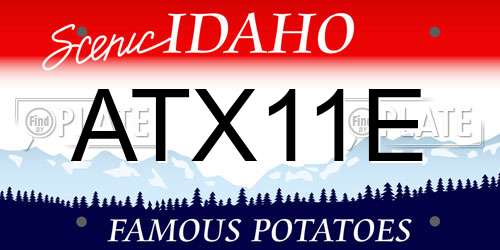 ATX11E Idaho License Plate