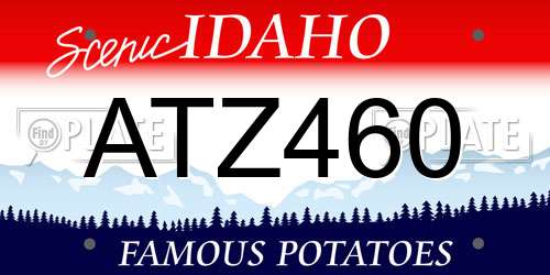 ATZ460 Idaho License Plate