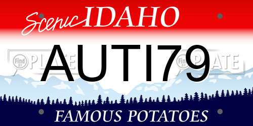 AUTI79 Idaho License Plate