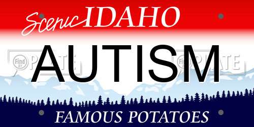 AUTISM Idaho License Plate