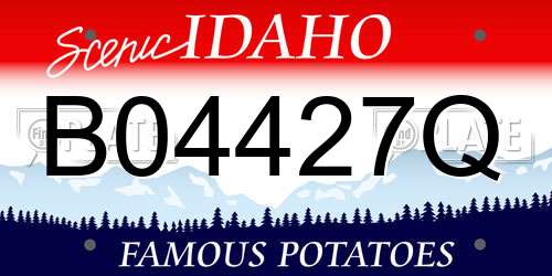 B04427Q Idaho License Plate