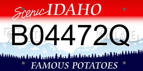 B04472Q Idaho License Plate