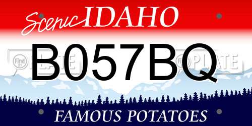 B057BQ Idaho License Plate