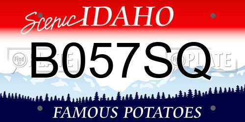 B057SQ Idaho License Plate